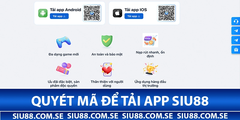 quét mã để tải app Siu88 chính hãng